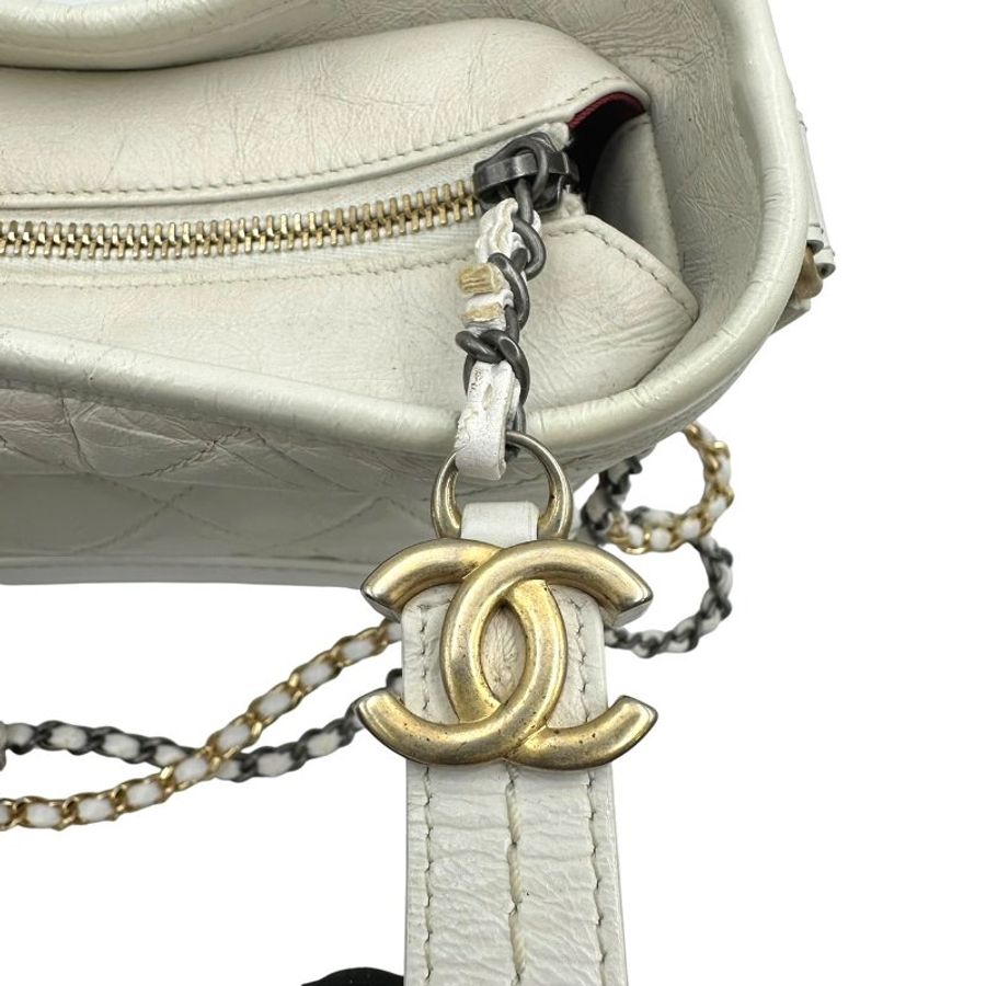 【美收精品】CHANEL 白色流浪包 C-736【隔月月中將轉賣至日本 上架期限30天】-11