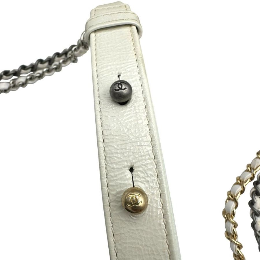 【美收精品】CHANEL 白色流浪包 C-736【隔月月中將轉賣至日本 上架期限30天】-12