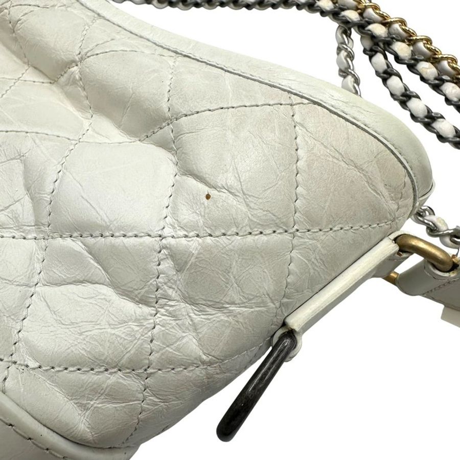 【美收精品】CHANEL 白色流浪包 C-736【隔月月中將轉賣至日本 上架期限30天】-14