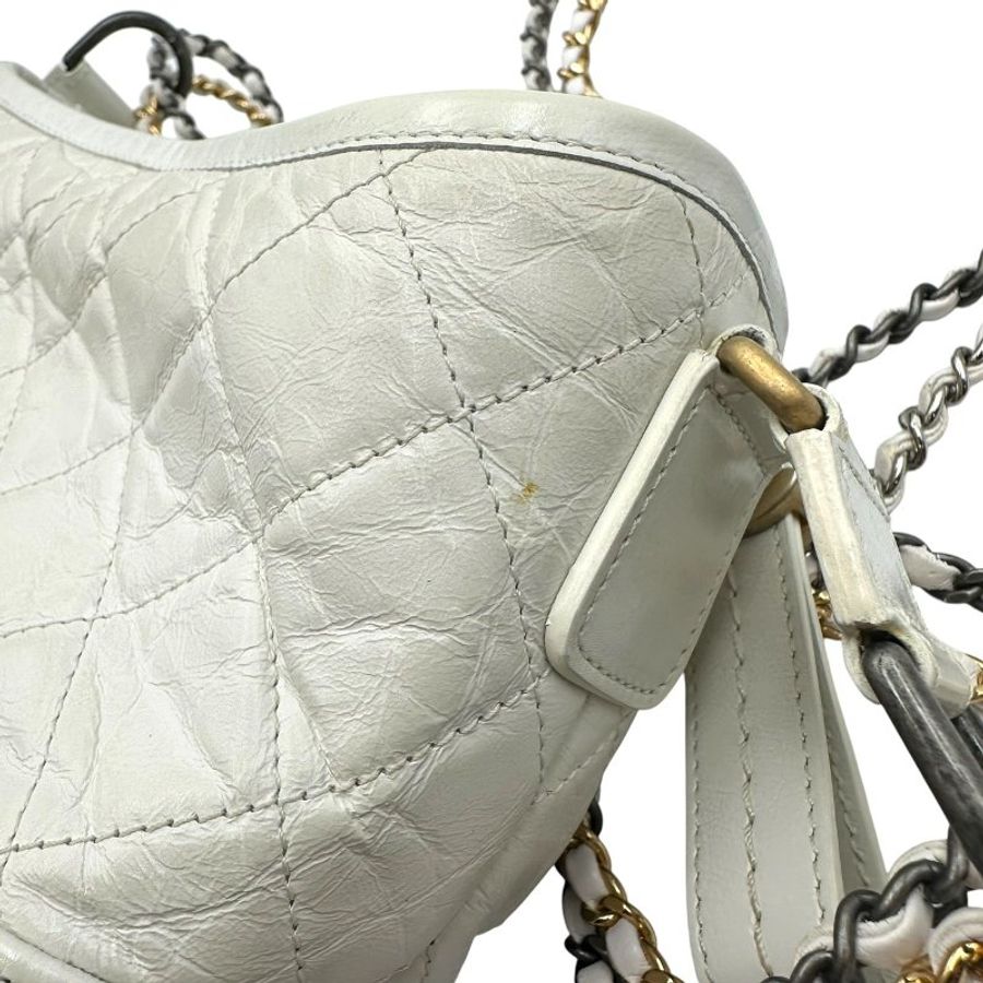 【美收精品】CHANEL 白色流浪包 C-736【隔月月中將轉賣至日本 上架期限30天】-15