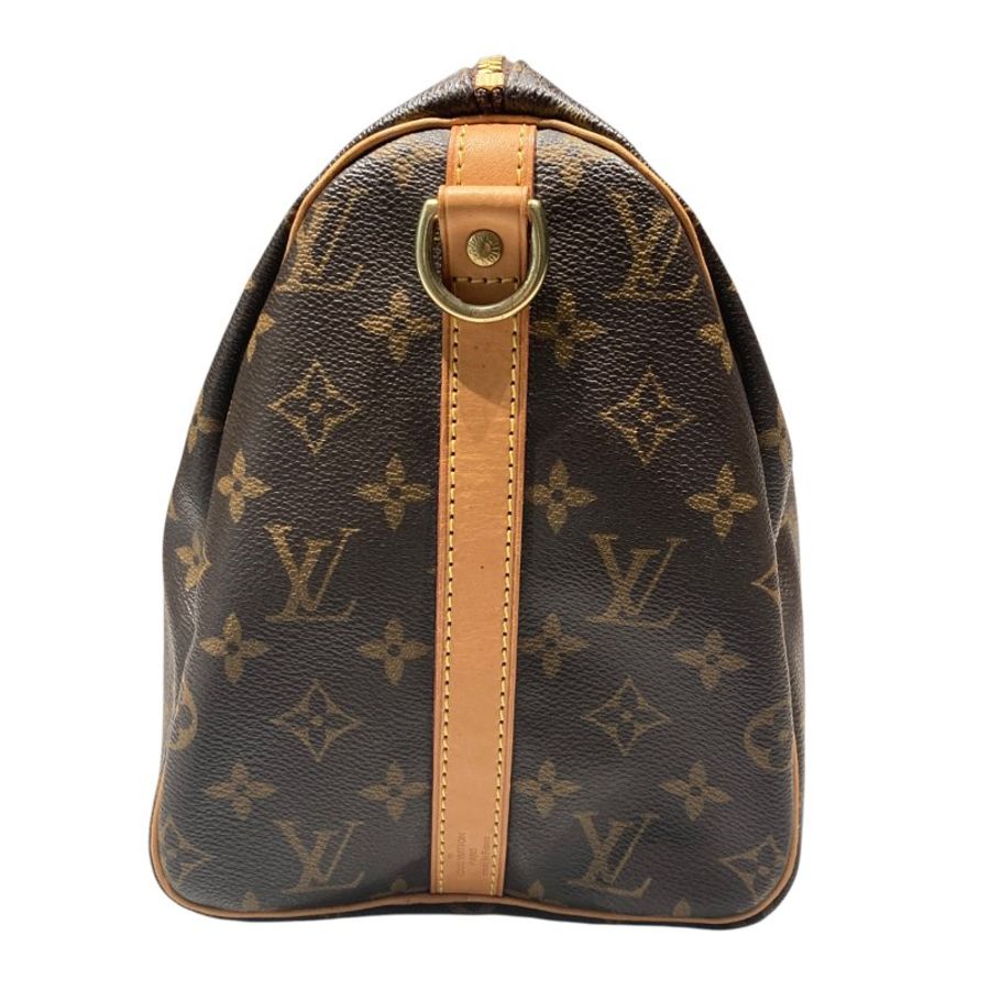 LOUIS VUITTON 路易威登 SPEEDY30 棕色 帆布 金釦-2