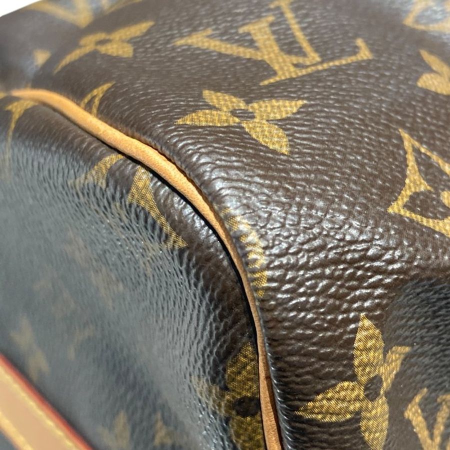 LOUIS VUITTON 路易威登 SPEEDY30 棕色 帆布 金釦-7