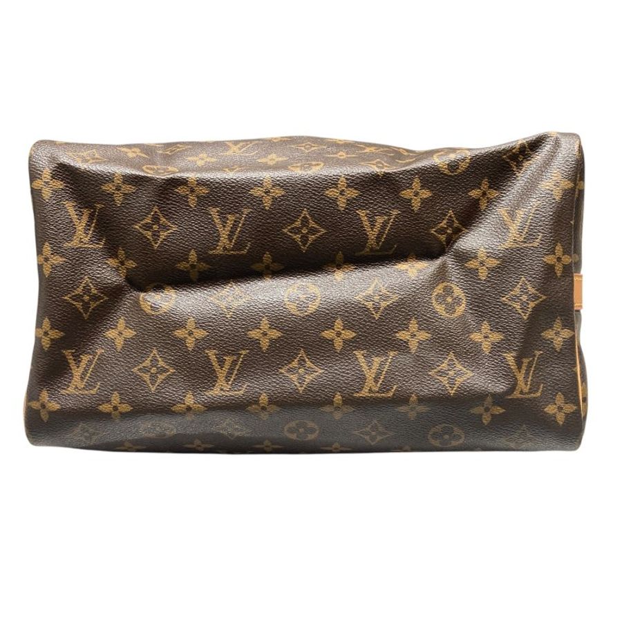 LOUIS VUITTON 路易威登 SPEEDY30 棕色 帆布 金釦-9