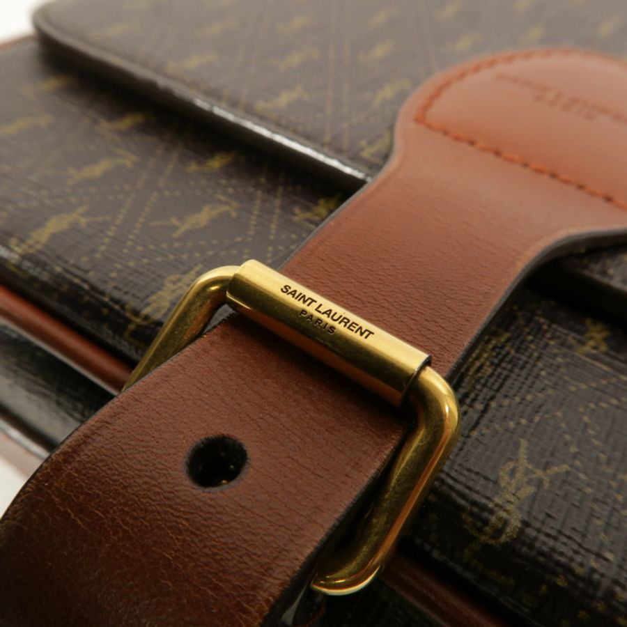 SAINT LAURENT 牛皮皮革Le Monogramme肩背袋-12