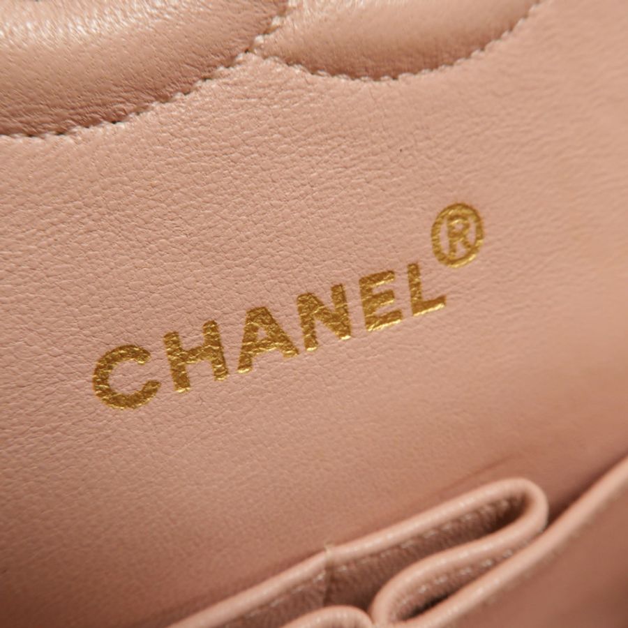 CHANEL 羊皮皮革Vintage Classic 25鏈帶肩背袋-6