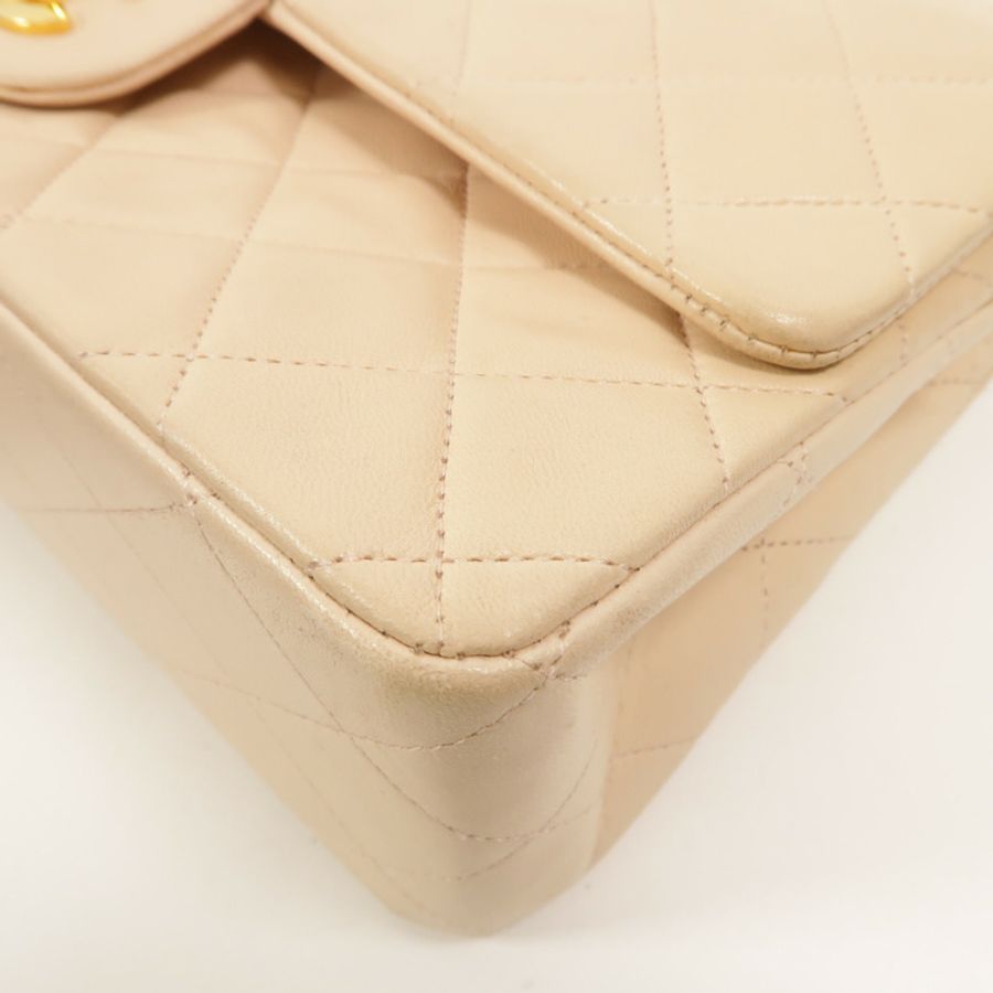 CHANEL 羊皮皮革Vintage Classic 25鏈帶肩背袋-12