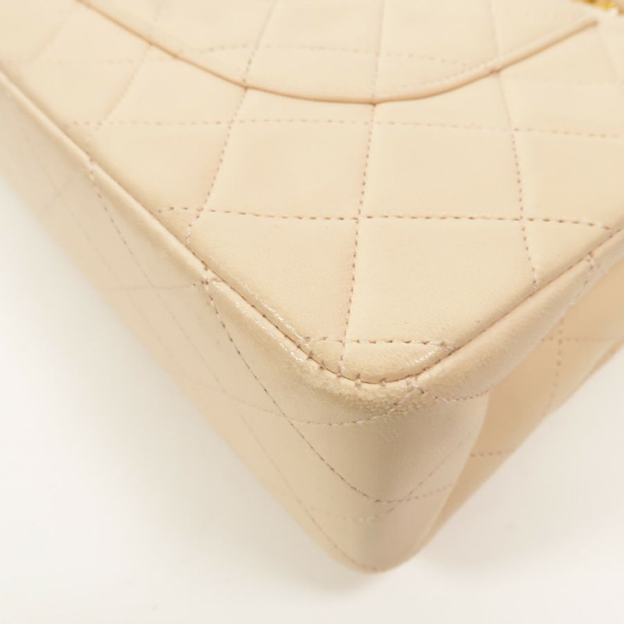 CHANEL 羊皮皮革Vintage Classic 25鏈帶肩背袋-14