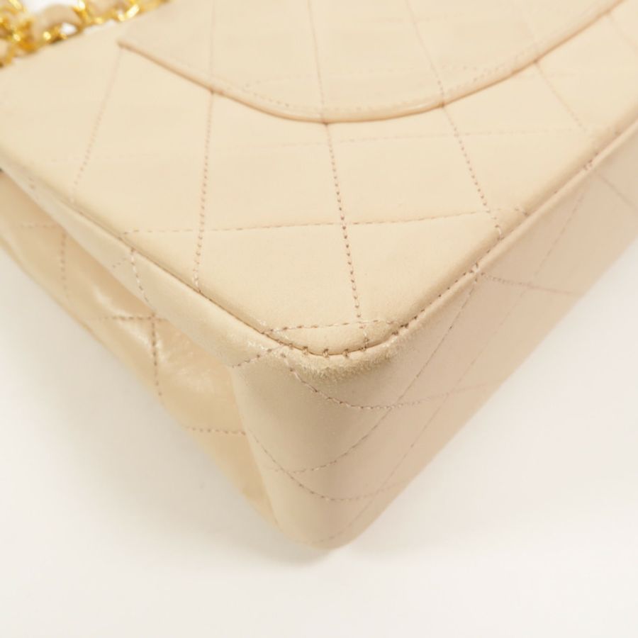 CHANEL 羊皮皮革Vintage Classic 25鏈帶肩背袋-15