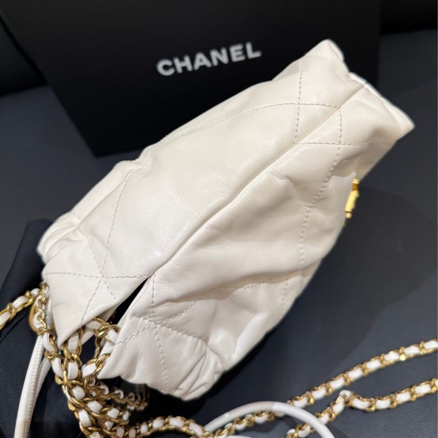 【撿漏價98新👍🏻全網最低價💫】Chanel/香奈儿 22 Bag 白金小號 經典保值款-7