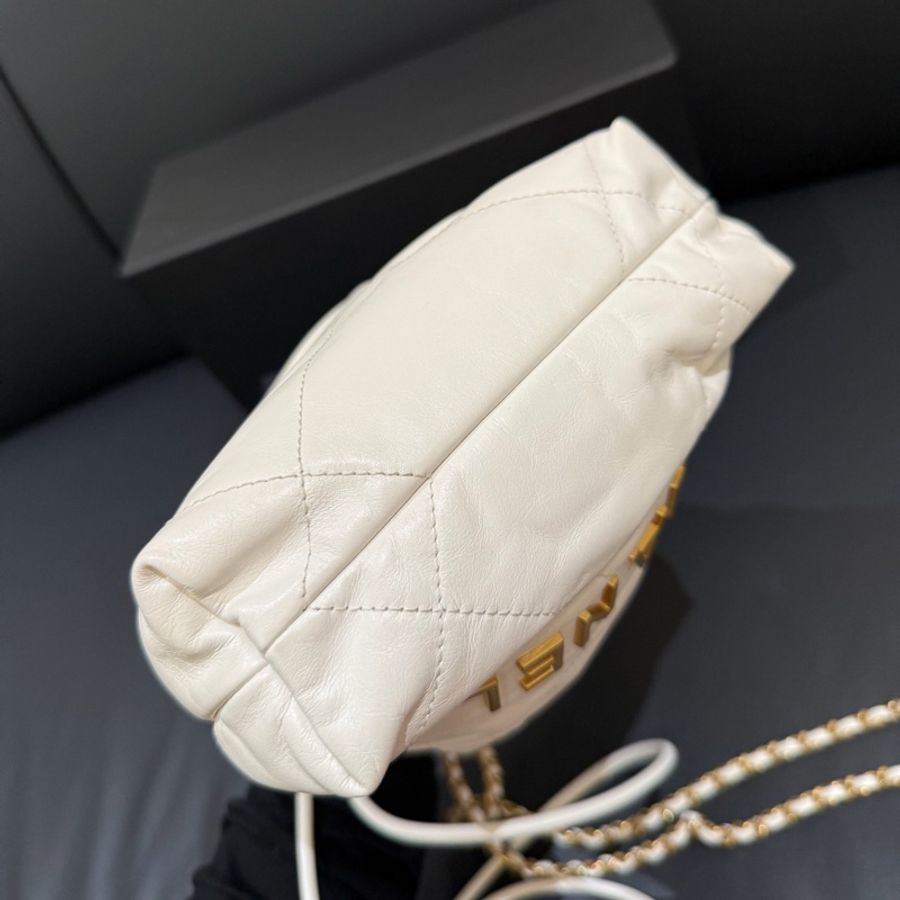 【撿漏價98新👍🏻全網最低價💫】Chanel/香奈儿 22 Bag 白金小號 經典保值款-8