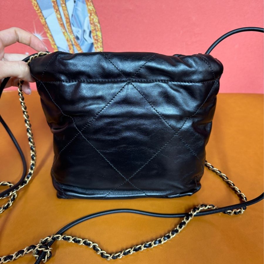 【撿漏價98新👍🏻全網性價比最高💫】Chanel/香奈儿 22 Bag 黑金小號 經典保值款-2