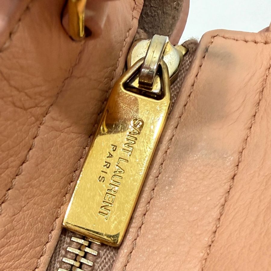 YVES SAINT LAURENT YSL 聖羅蘭 CABAS CHYC 粉色 手提包 醫生包 公事包 波斯頓包-35