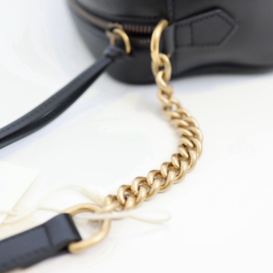 二手Gucci Marmont 24相機包 黑金-14