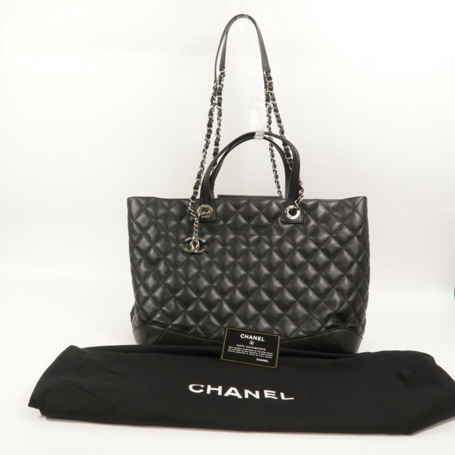CHANEL 羊皮皮革Tote Bag手挽肩背兩用袋-8