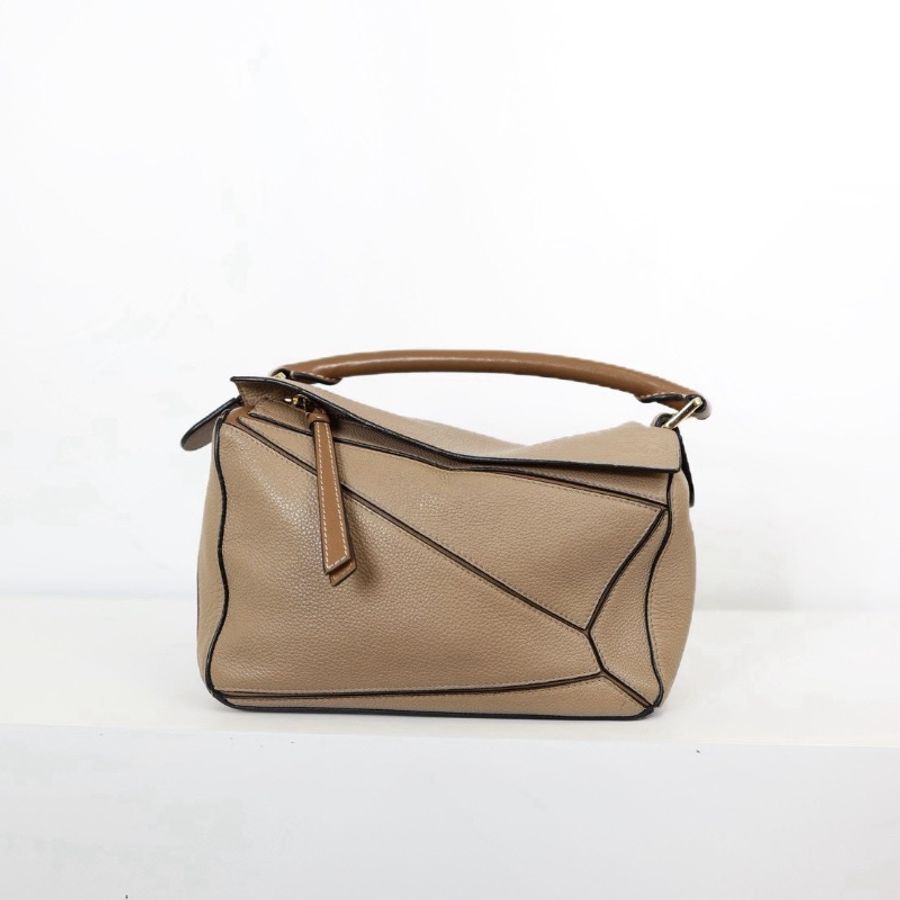 二手Loewe Puzzle Small 沙色款-5