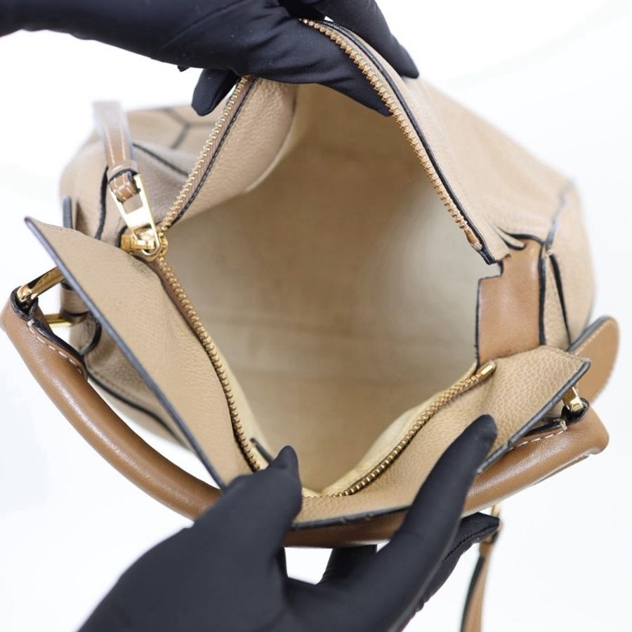 二手Loewe Puzzle Small 沙色款-10