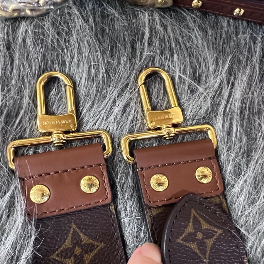 LV 原花金釦Papillon Trunk巴比龍肩斜背包-21
