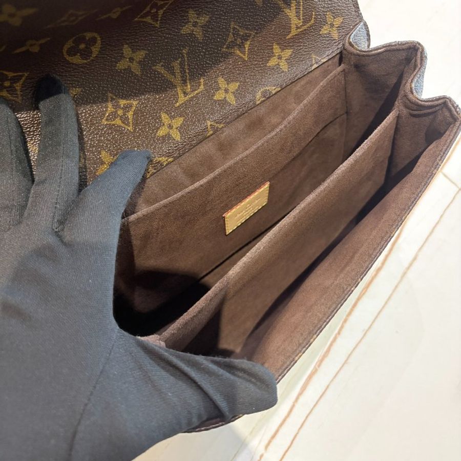 LV M40780 Metis 經典老花帆布原花郵差包-8