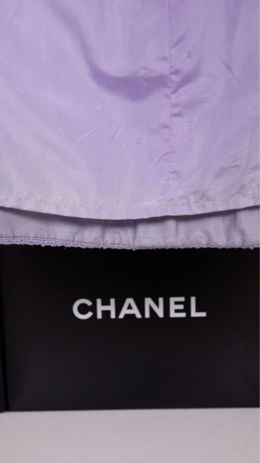 Chanel 92年春夏秀款雾霾紫半裙-7