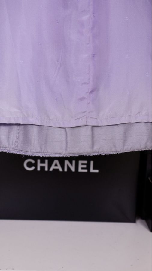 Chanel 92年春夏秀款雾霾紫半裙-11