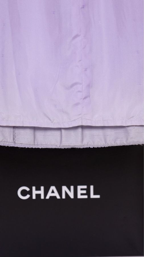 Chanel 92年春夏秀款雾霾紫半裙-18