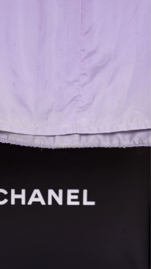 Chanel 92年春夏秀款雾霾紫半裙-22