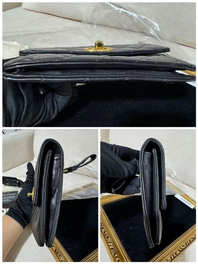 CHANEL Vintage 經典羊皮腰包-2