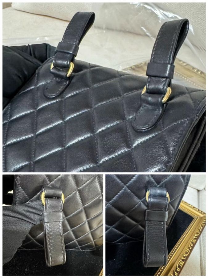 CHANEL Vintage 經典羊皮腰包-4