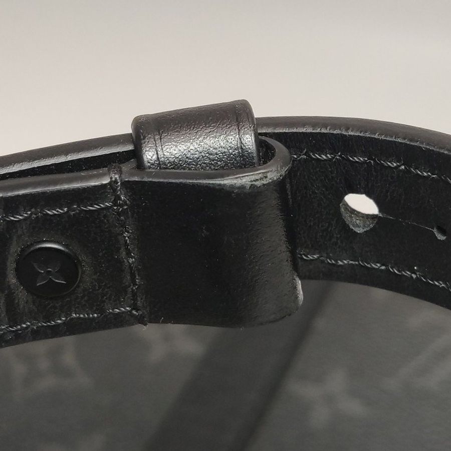 Louis Vuitton (LV) Trunk黑色牛皮Monogram印花斜背包單肩包晶片款-10