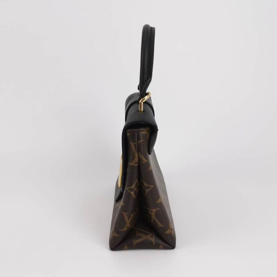 Louis Vuitton (LV) LockyBB棕色牛皮老花鎖頭包斜背包單肩包晶片款-2