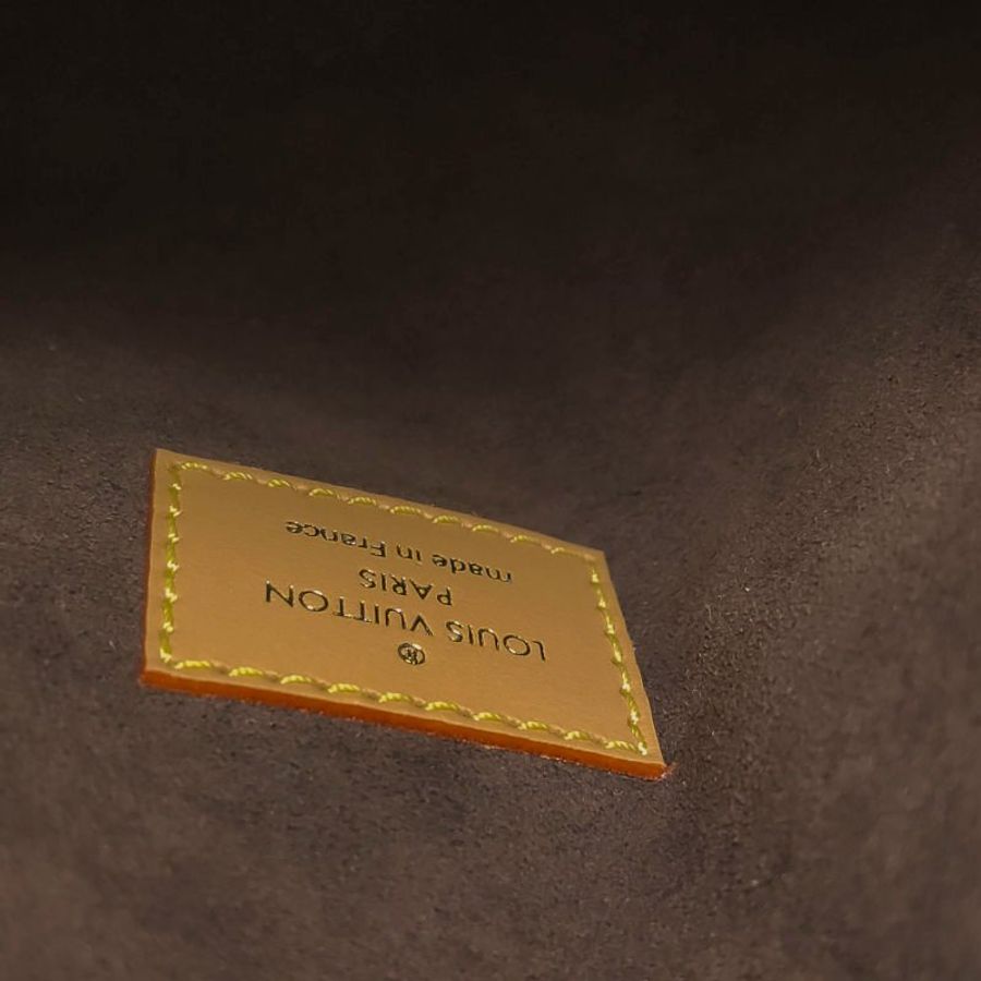 Louis Vuitton (LV) Side Trunk中型棕色植鞣革老花斜背包肩肩包晶片款-9