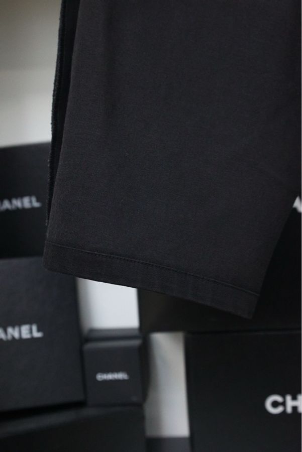 Chanel 06年黑色五分裤短裤-20