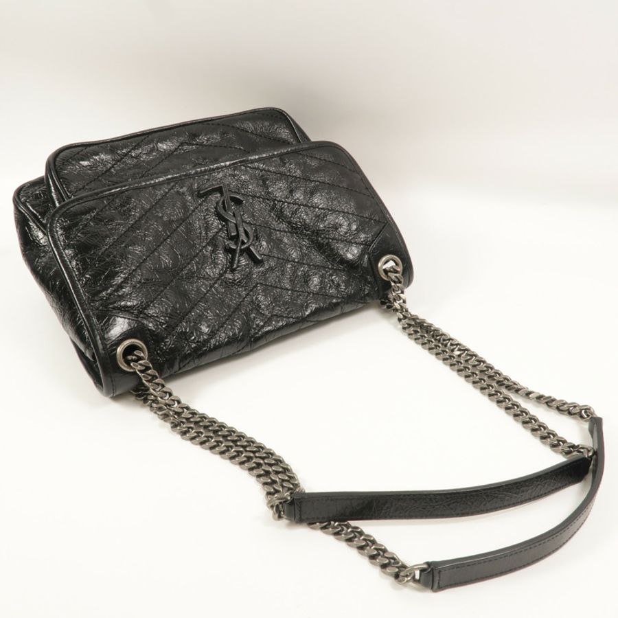 SAINT LAURENT 牛皮皮革Niki Medium鏈帶肩背袋-8