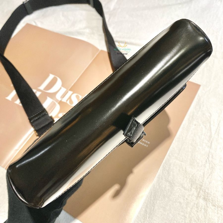 PRADA 普拉達 2ZH108 黑色 尼龍 銀三角 扣式 迷你斜背包 信差包 郵差包-5