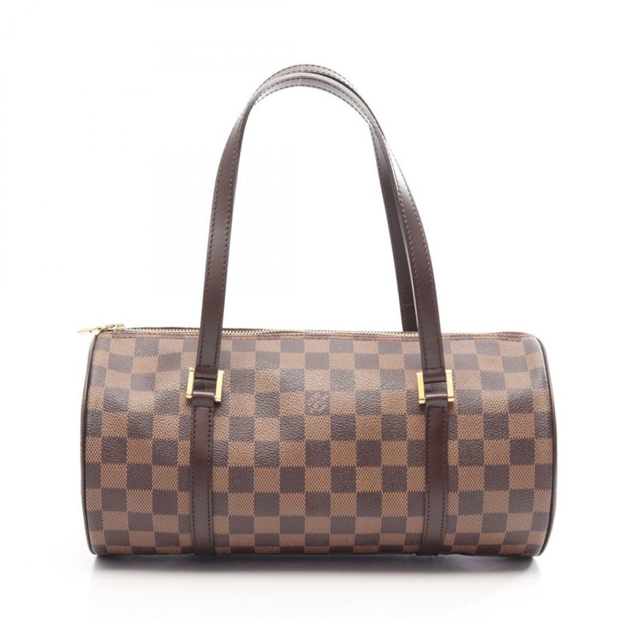 路易威登 Papillon 30 手提包,塗層帆布和皮革,Damier 圖案,女士,棕色,N51303-0