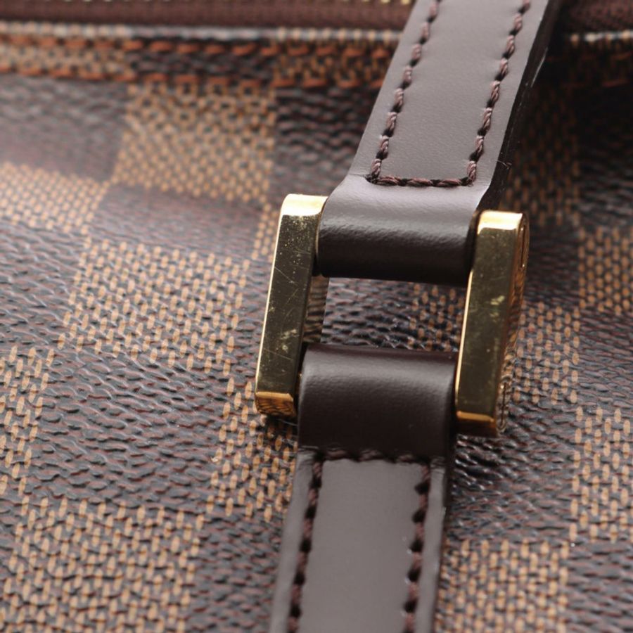 路易威登 Papillon 30 手提包,塗層帆布和皮革,Damier 圖案,女士,棕色,N51303-8
