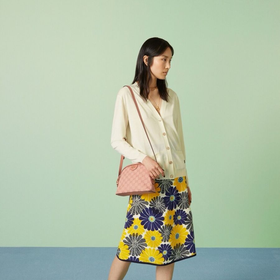 Gucci 女士 OPHIDIA系列GG小號單肩包鋼印款碼23.5cm*8cm*19cm-8
