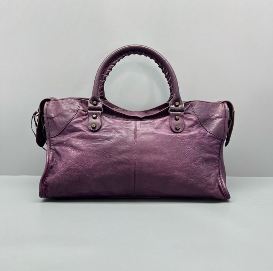 【千禧復古風必不可少的時髦單品! ▪️back to 2000s ✨】Balenciaga巴黎世家 Le City 機車包 紫色-3