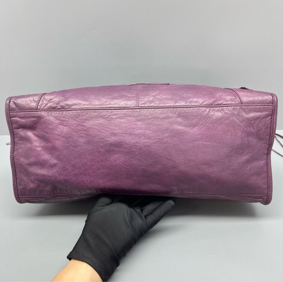 【千禧復古風必不可少的時髦單品! ▪️back to 2000s ✨】Balenciaga巴黎世家 Le City 機車包 紫色-4
