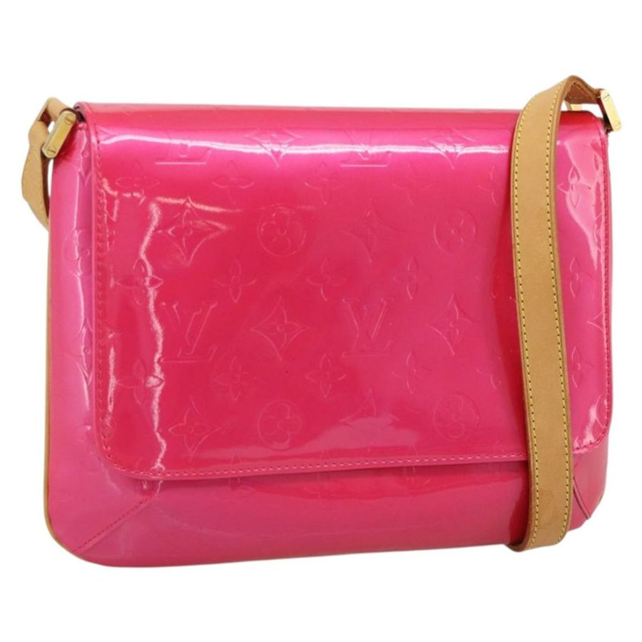 【日本直送】路易威登 Monogram Vernis Thompson Street Fuchsia Pink M91215 Auth 191447V-0