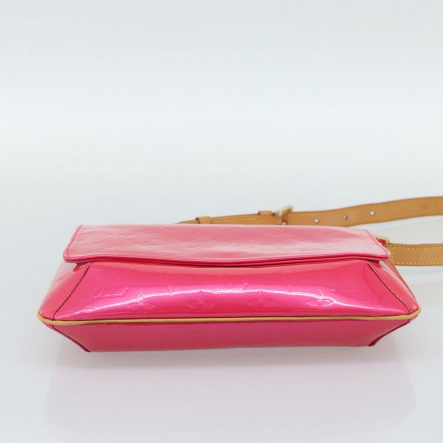 【日本直送】路易威登 Monogram Vernis Thompson Street Fuchsia Pink M91215 Auth 191447V-4