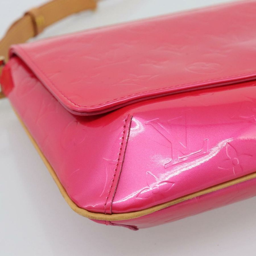 【日本直送】路易威登 Monogram Vernis Thompson Street Fuchsia Pink M91215 Auth 191447V-13