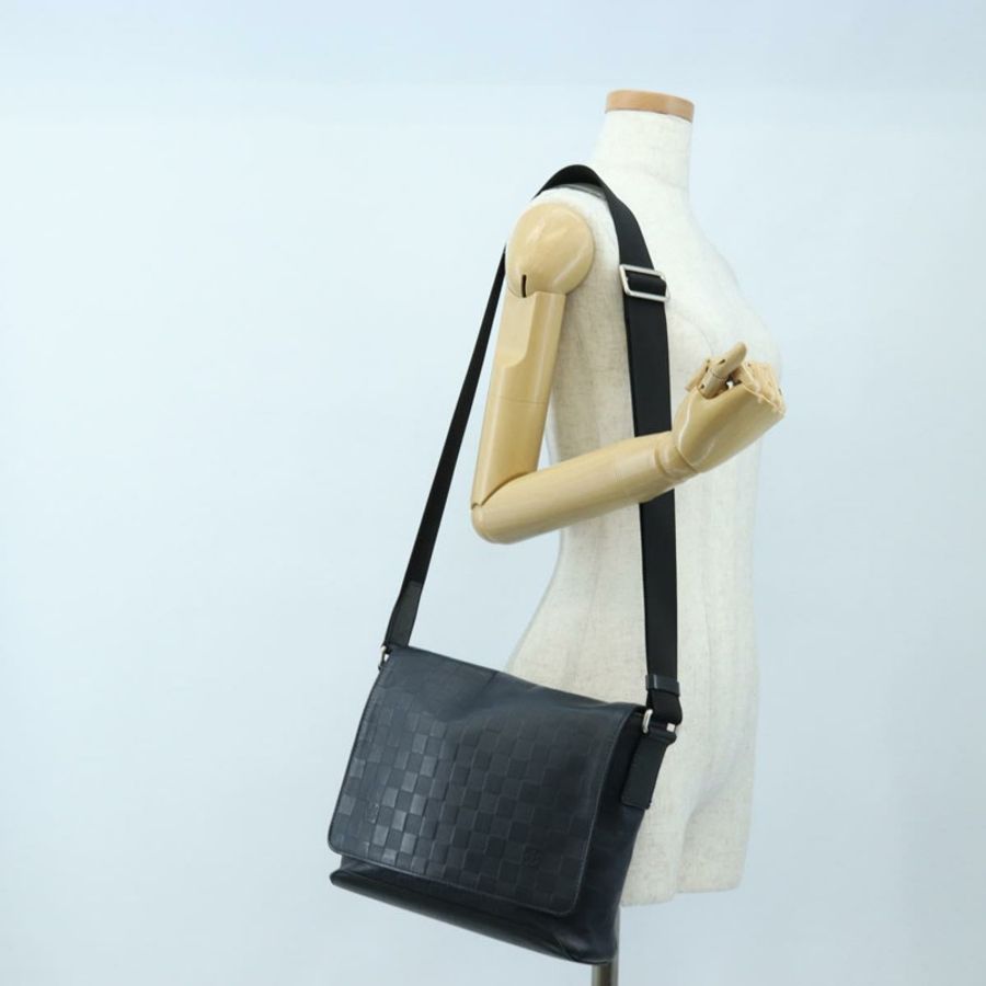 【日本直送】路易威登 Damier Infini District PM 單肩包 瑪瑙黑 N41033 正品 bs36184-25