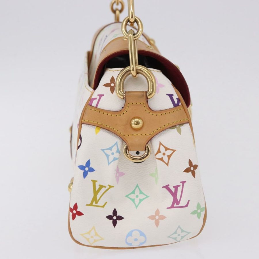 【日本直送】路易威登 Monogram Multicolor Beverly MM 手袋 白色 M40203 LV 正品 BA14326SV-3