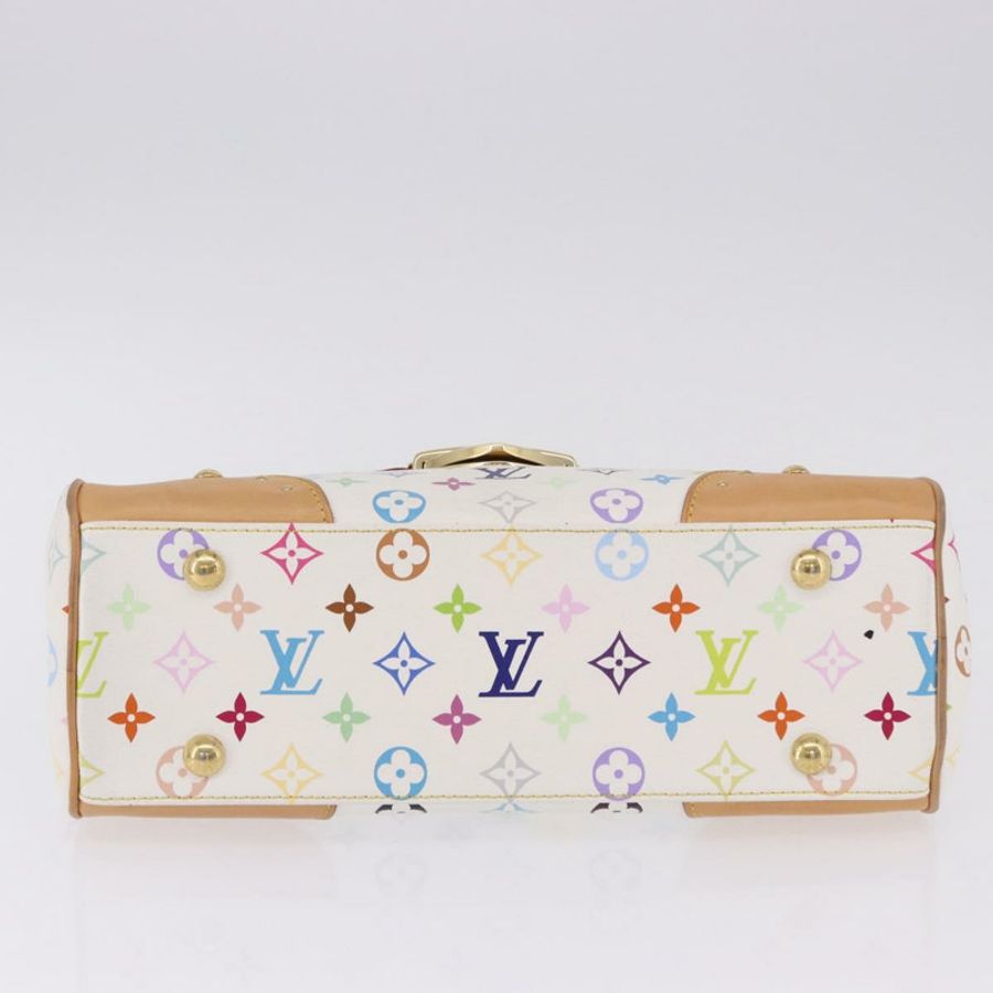 【日本直送】路易威登 Monogram Multicolor Beverly MM 手袋 白色 M40203 LV 正品 BA14326SV-4