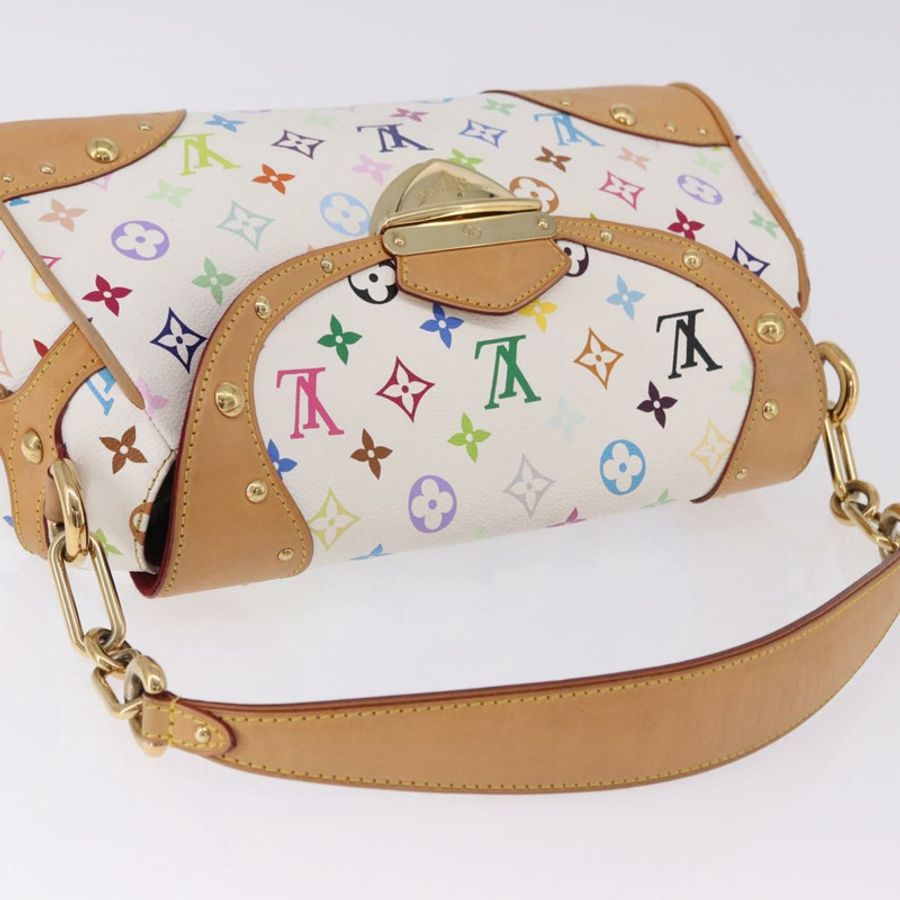 【日本直送】路易威登 Monogram Multicolor Beverly MM 手袋 白色 M40203 LV 正品 BA14326SV-5