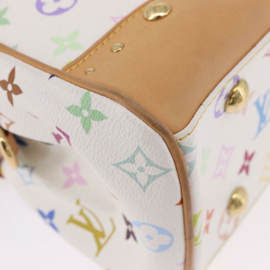 【日本直送】路易威登 Monogram Multicolor Beverly MM 手袋 白色 M40203 LV 正品 BA14326SV-14