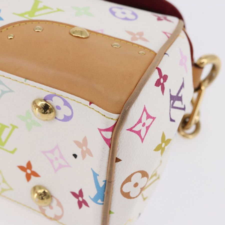 【日本直送】路易威登 Monogram Multicolor Beverly MM 手袋 白色 M40203 LV 正品 BA14326SV-15