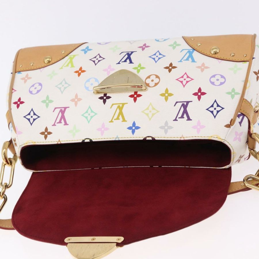 【日本直送】路易威登 Monogram Multicolor Beverly MM 手袋 白色 M40203 LV 正品 BA14326SV-19