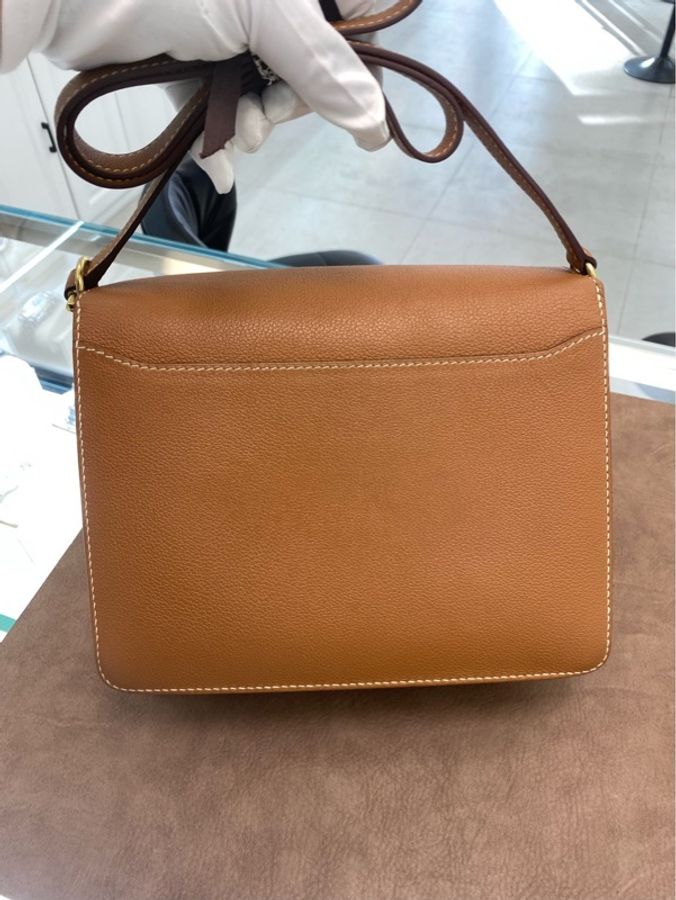 【撿漏價98新👍🏻全網最便宜💫】Hermes/愛馬仕 豬鼻子 23 金剛棕 金扣-5